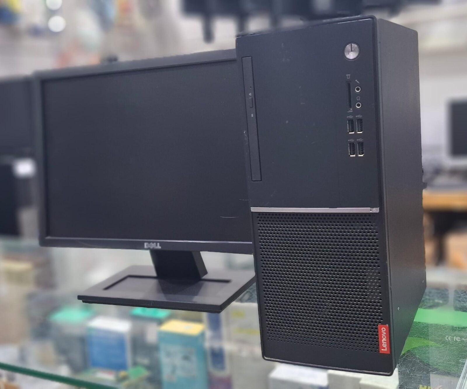 Muharraq, Computers, BHD 78,  LENOVO Core I5 7th Generation Computer Set With Monitor 8GB DDR4 RAM 256GB SSD Win 10 Pro