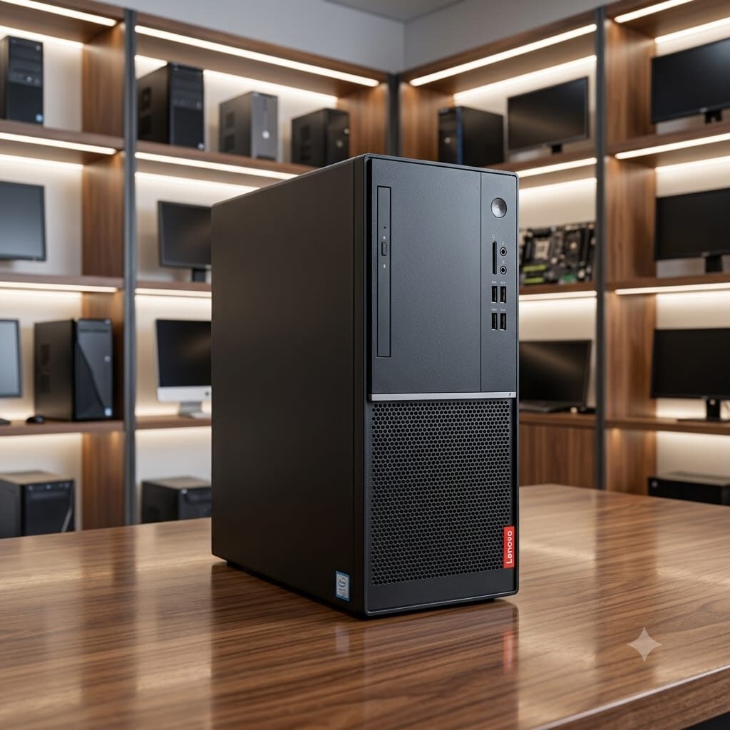 Riffa, Computers, BHD 78,  LENOVO Core I5 7th Generation Computer Set With Monitor 8GB DDR4 RAM 256GB SSD Win 10 Pro