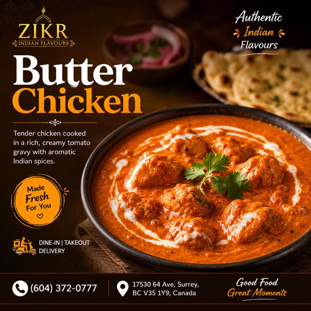 Surrey, Restaurants, Butter Chicken Surrey