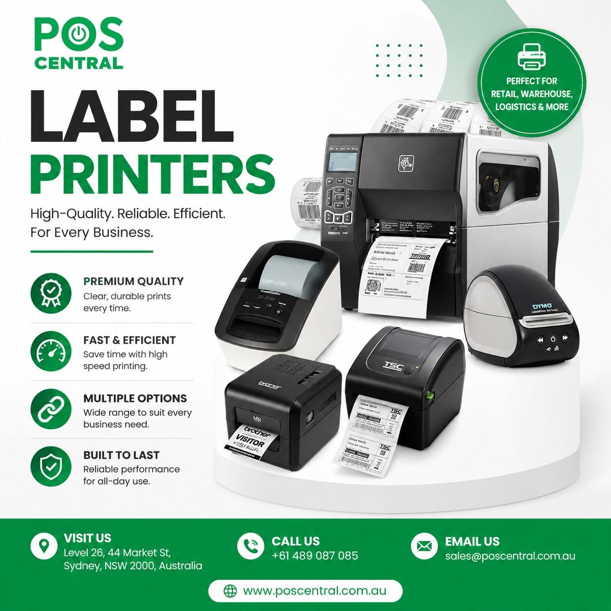 Sydney, Electronics, AUD 100,  Label Printers Australia: Shop Top Brands At POS Central