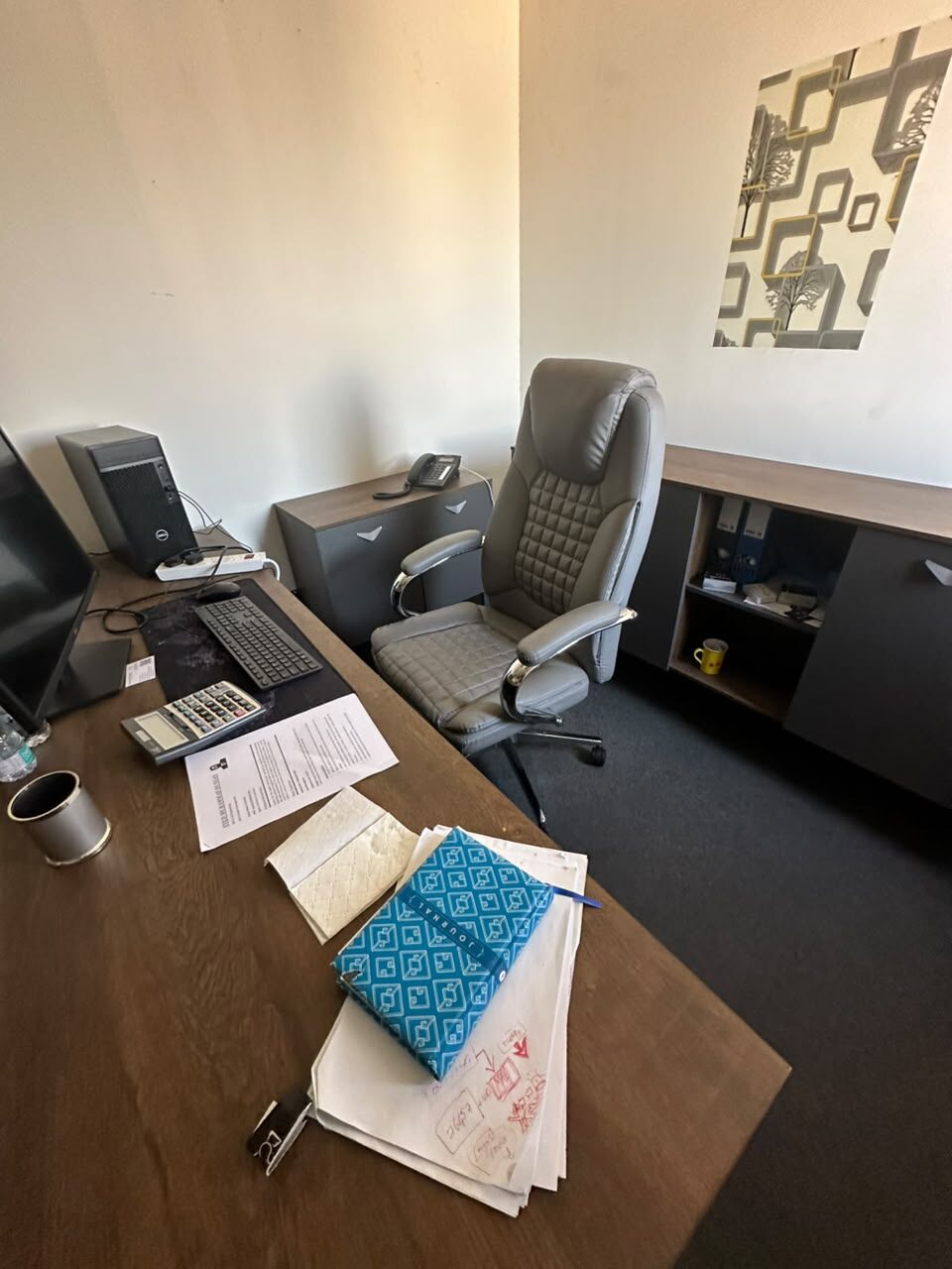 Dammam, Furniture, Office Set-up Or Computers With Tables, Bookshelf And Chairs