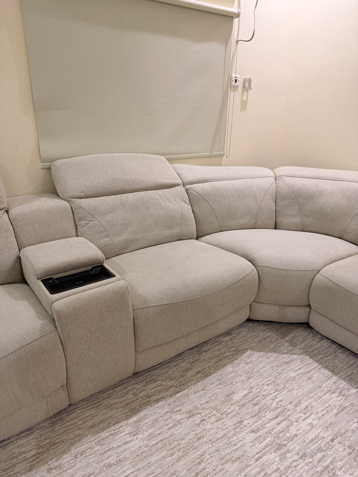 Riyadh, Furniture, SAR 3800,  Home Centre 5-Seater L-Shaped Recliner Sofa