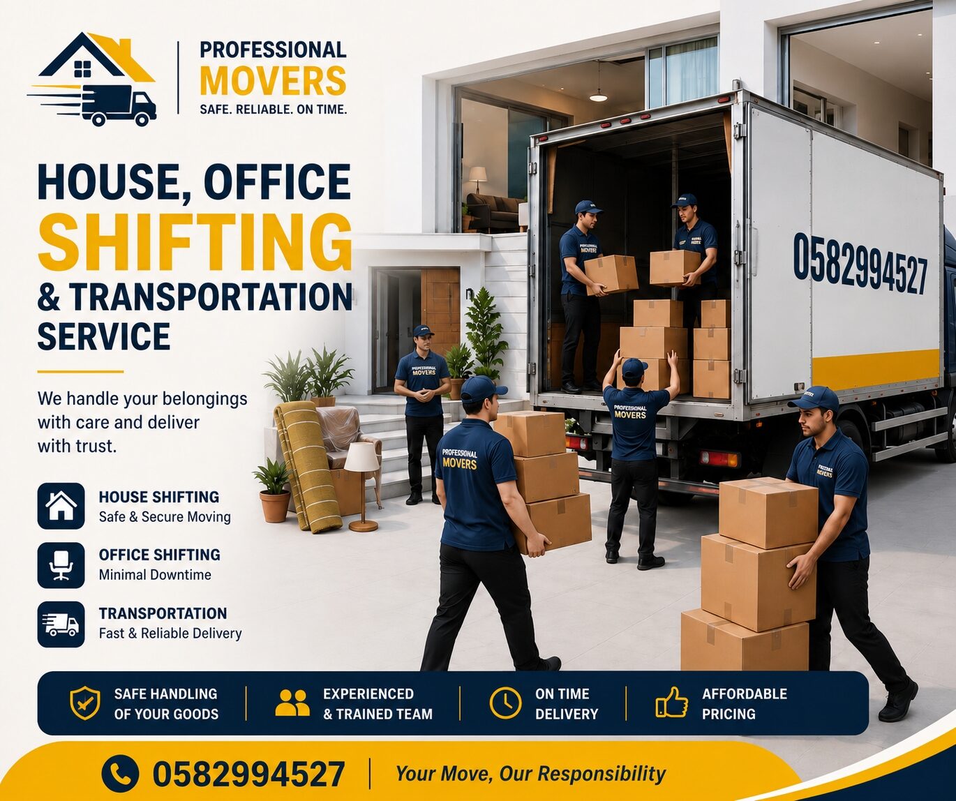 Khobar, Labor/Moving, Safe & Fast House & Office Shifting | Furniture Moving Transportation Service | 0582994527