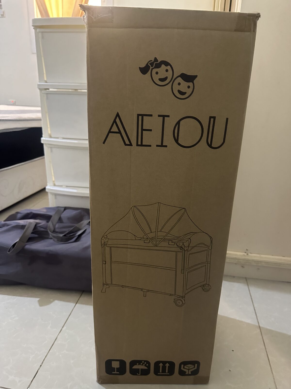 Al Naeem, Baby & Kid Stuff, SAR 200,  For Sale: Baby Cot & Stroller | Excellent Condition | Al Nuzha, Jeddah