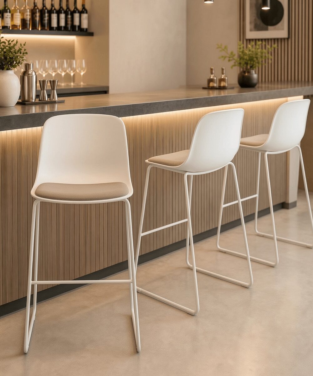 Dubai, Furniture, AED 1410,  Upholstered Bar Stool &ndash; Modern Bar Stool For Cafés, Offices & Homes