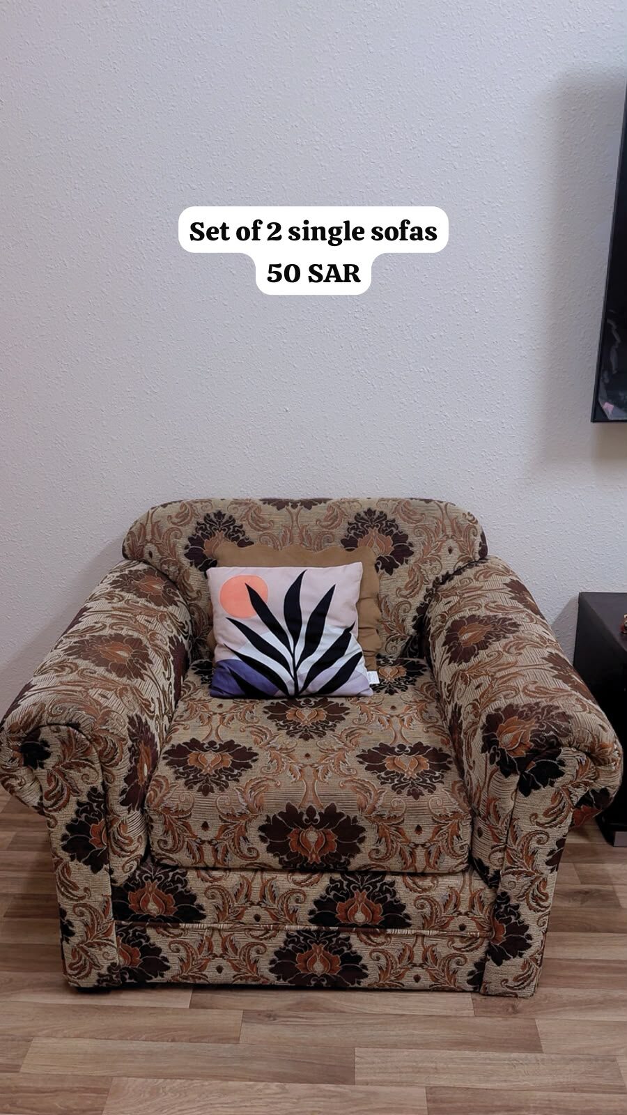 Jubail, Furniture, SAR 50,  Sofa For Sale - 2 Single Seater Sofas For Sale