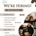 We Are Hiring Barista & Server