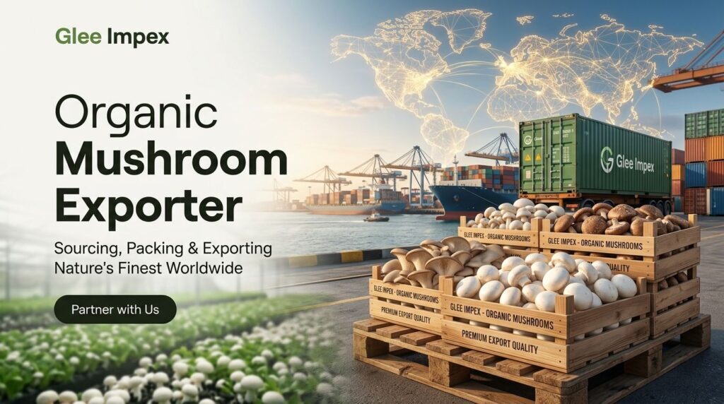 Mumbai, General, Premium Mushroom Exporter From India | Bulk Mushroom Supply Worldwide