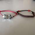 BHD 5,  Swarovski Tosha Neon Pink Cord Bracelet And Swarovski Tosha Woven Crystal