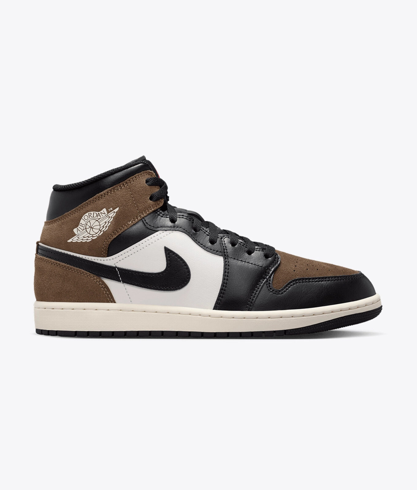 Mumbai, Clothing & Accessories, Jordan 1 Mid In Black Phantom Palomino University Red