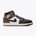 Jordan 1 Mid In Black Phantom Palomino University Red