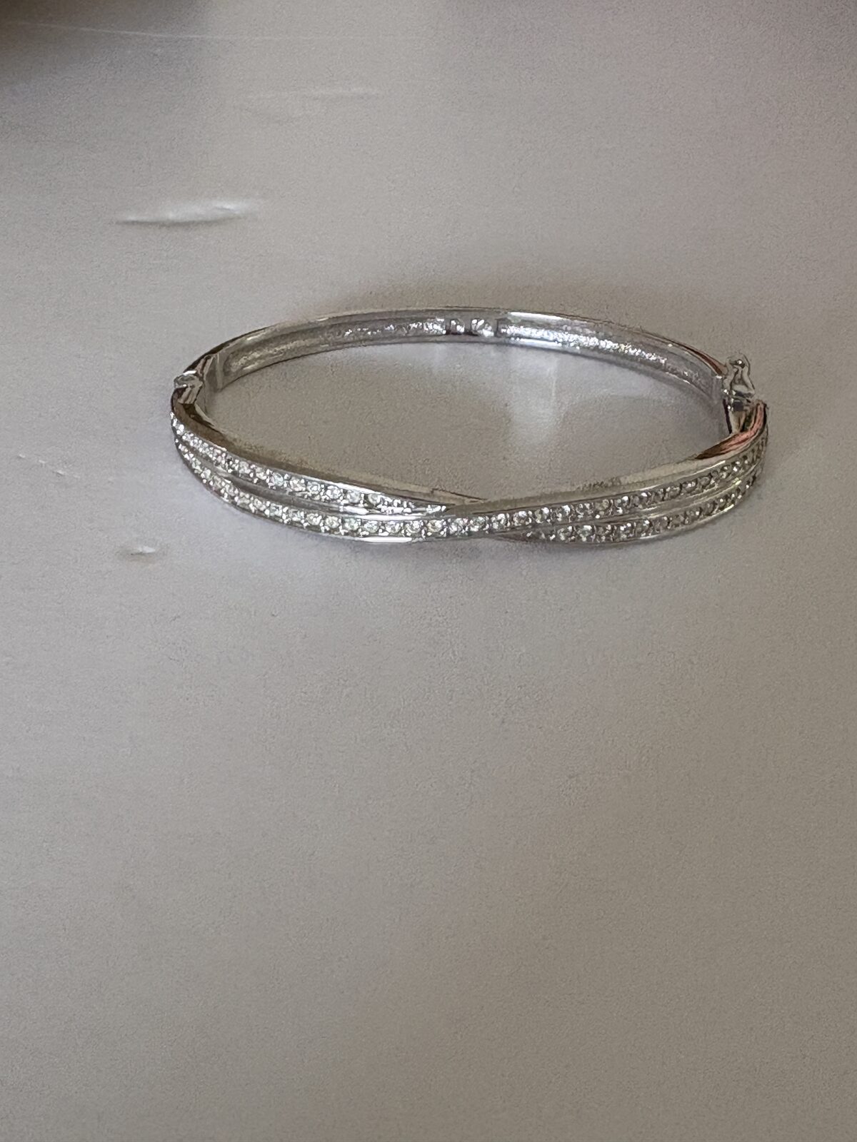 Manama, Jewelry, BHD 10,  Swarovski "Edith" Crossover Twist Hinged Bangle