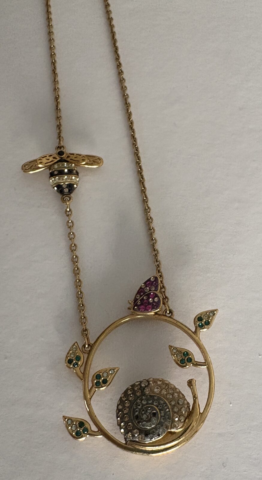 Manama, Jewelry, BHD 10,  Swarovski "Noisette" Snail & Bee Long Statement Necklace