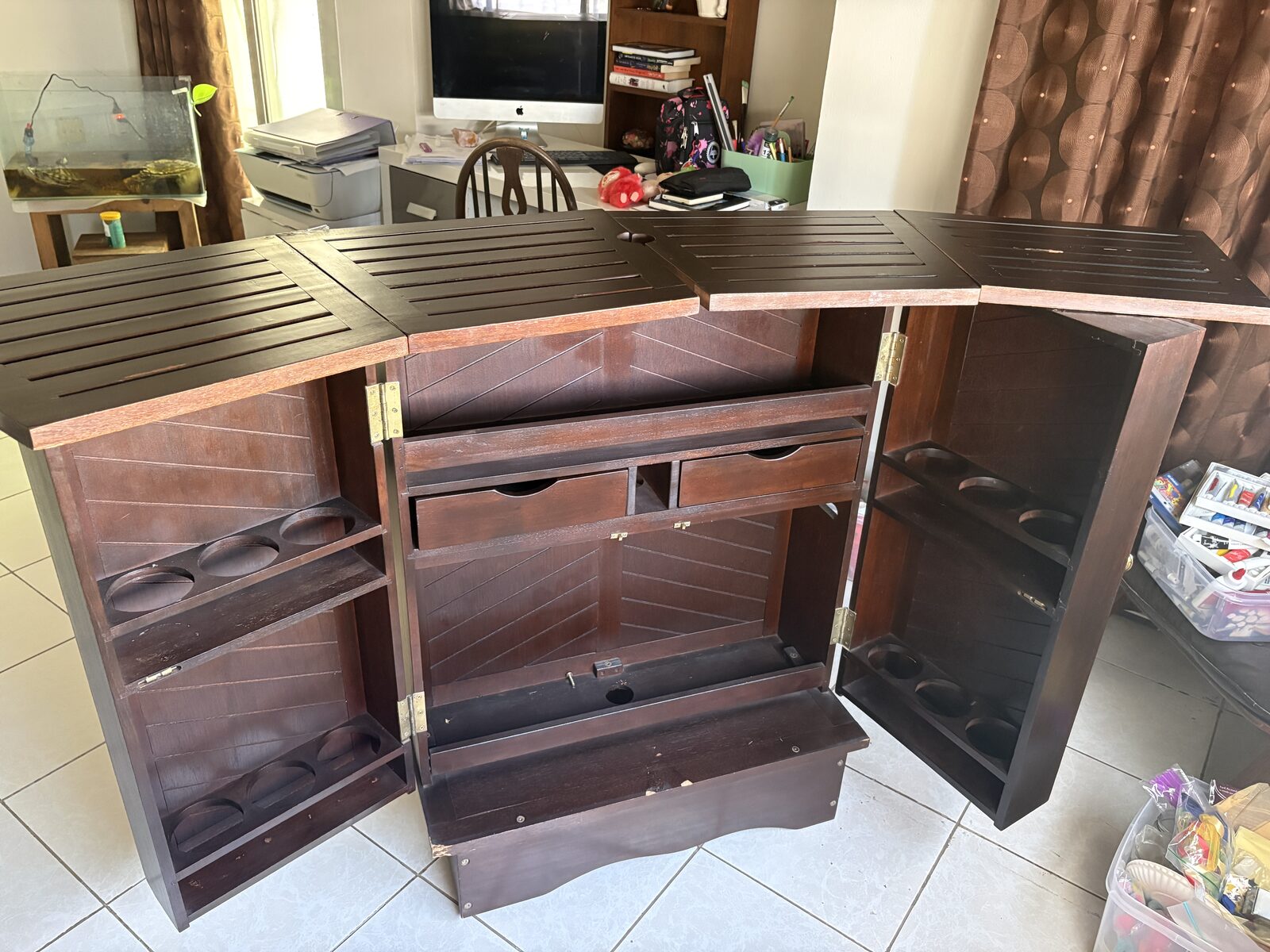 Manama, Furniture, BHD 30,  Foldable Wooden Bar