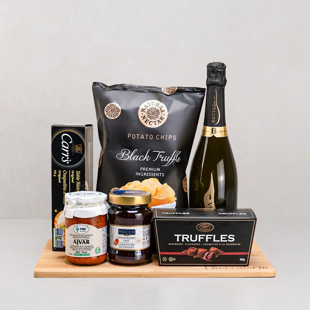 Toronto, Food, CAD 64,  Sparkling Wine Desserts Gift Baskets Delivered Across Canada
