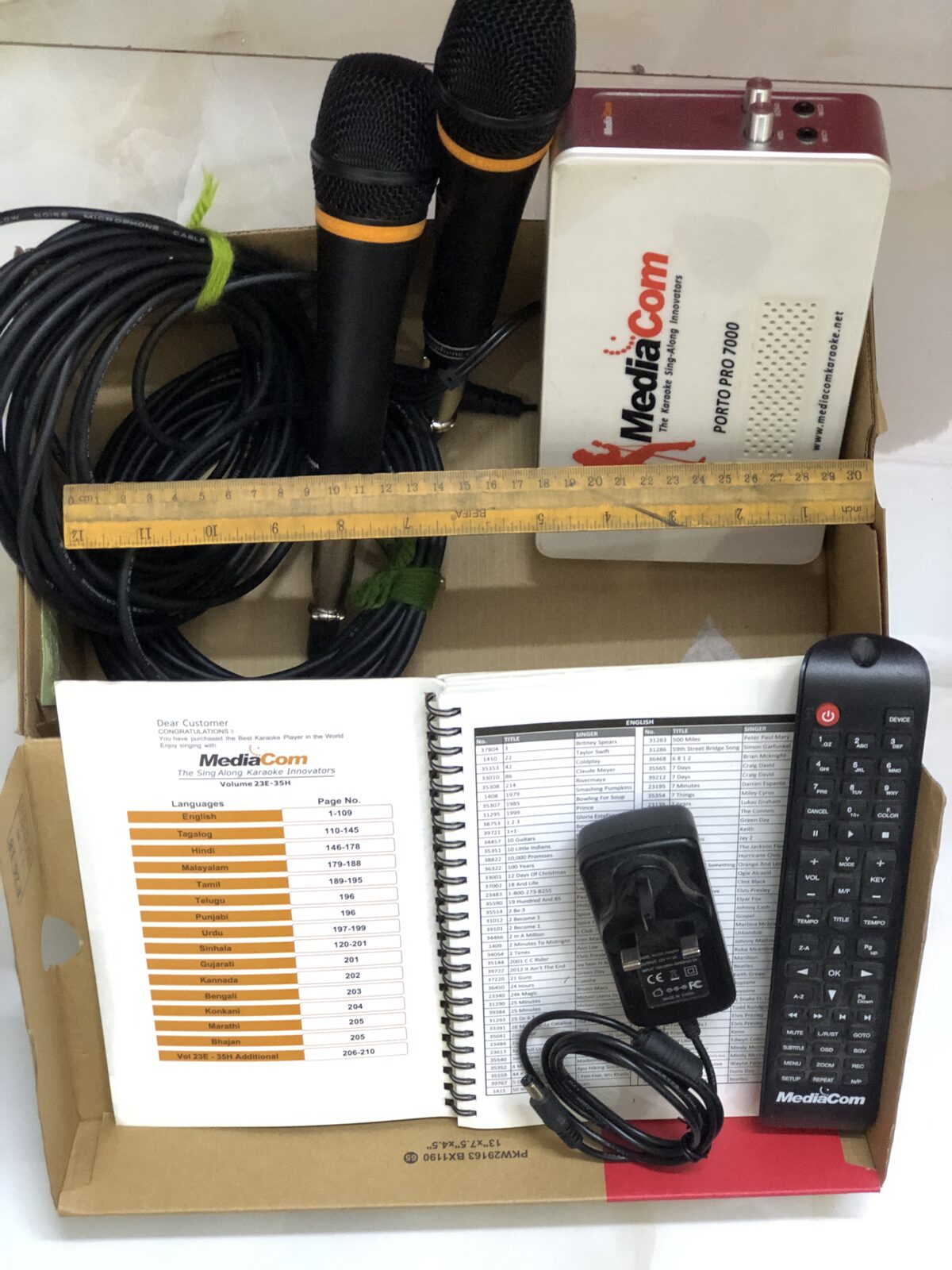Riyadh, Electronics, SAR 400,  Karaoke Unit, Songs In English, Tagalog, Hindi, Malayalam, Tamil, Telugu, Punjabi, Urdu