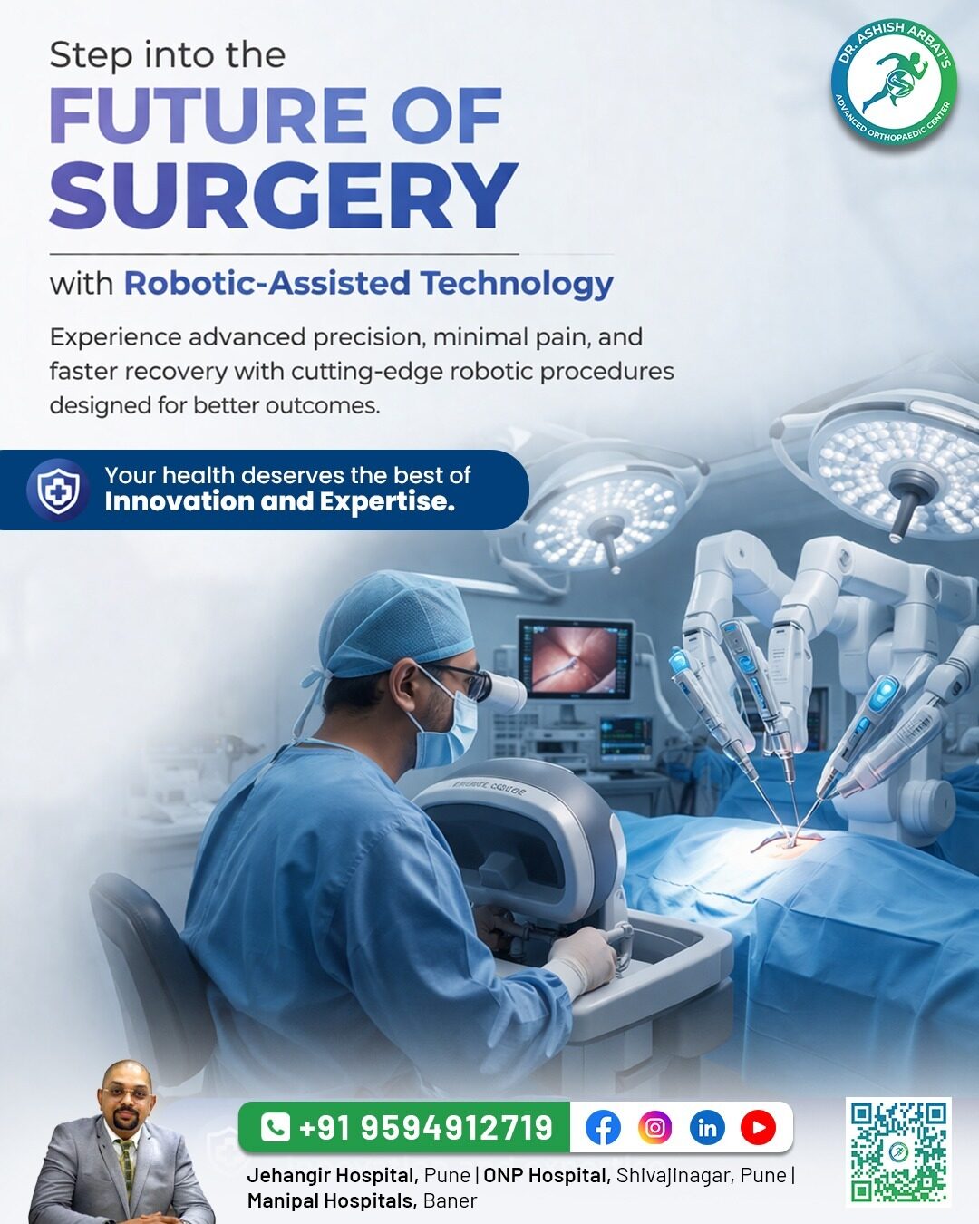 Mumbai, Health, Robotic Joint Replacement In Pune  Maharashtra  India    -  Dr. Aashish Arbat