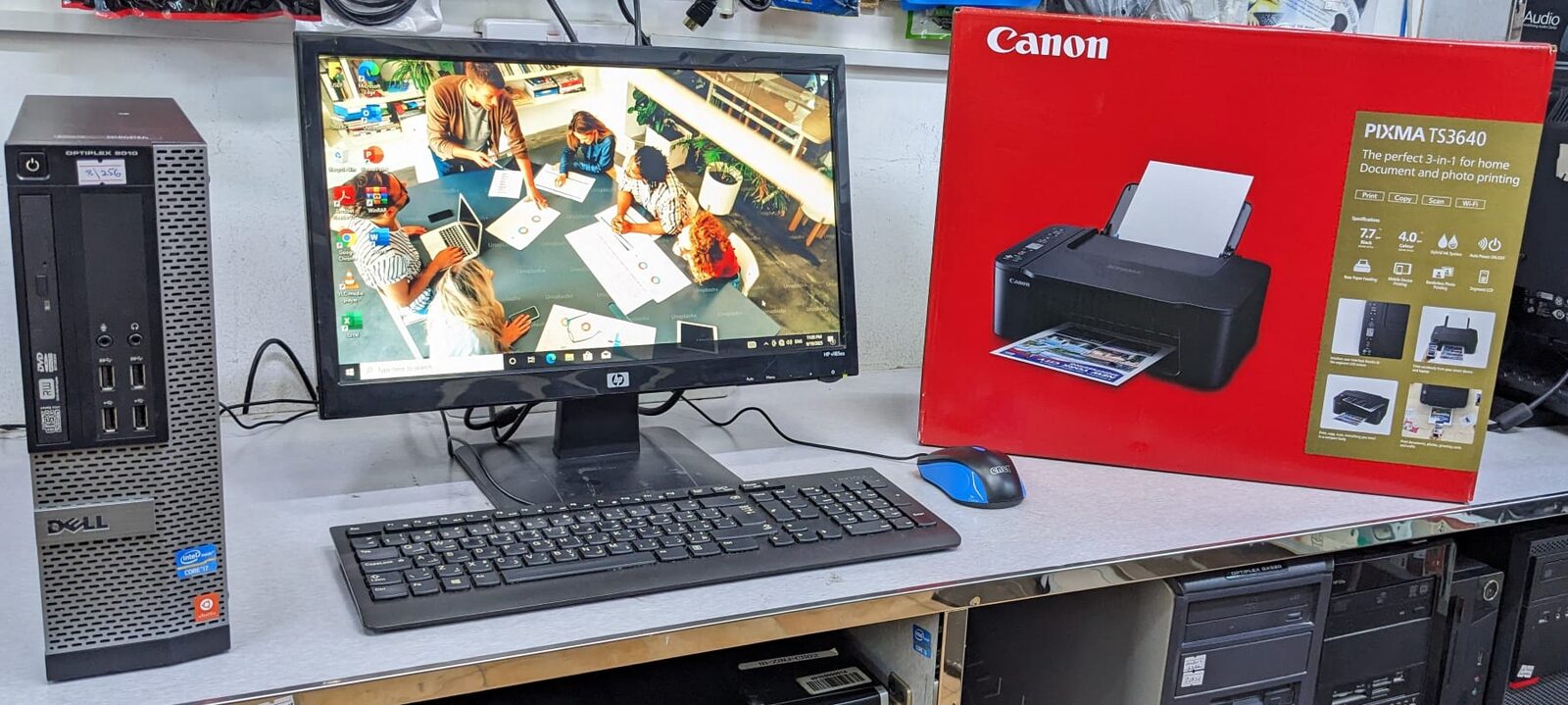 Manama, Tablet Computers, BHD 63,  Bundle Deal Offer DELL Core I5 Computer SSD Fast New Box Pack 3-in1 WIFI Color Printer