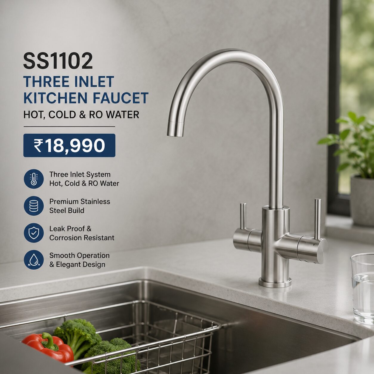 New Delhi, Household Items, INR 18990,  Modern Tap For Kitchen Sink For Everyday Convenience