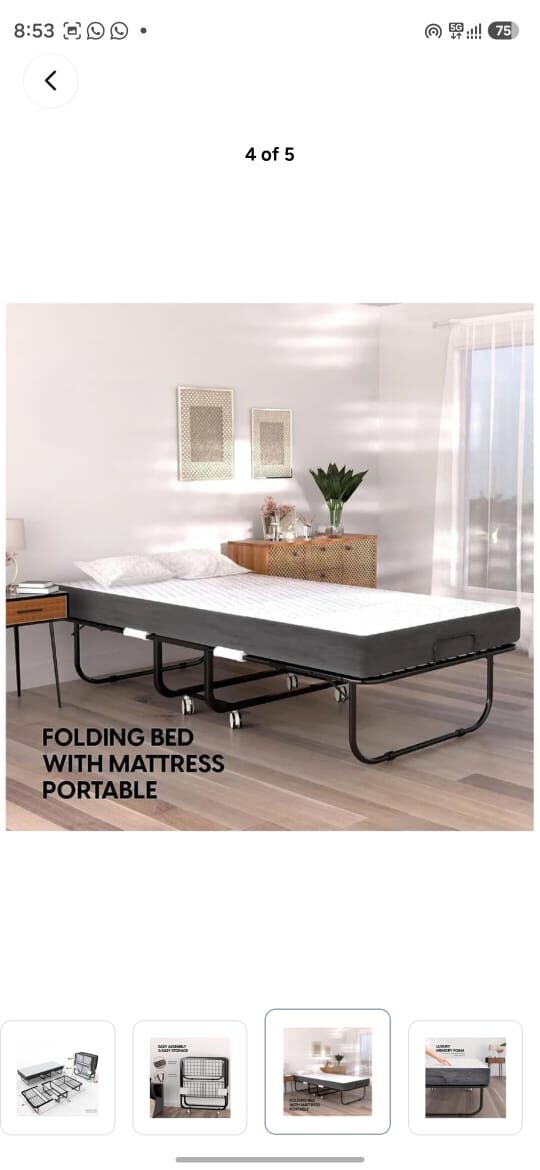 Al Malaz, Household Items, SAR 500,  Folding Bed For Sale (Single)