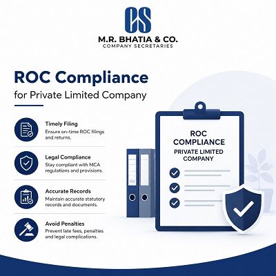 Ahmedabad, Financial, ROC Compliance For Private Limited Company