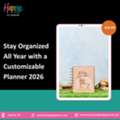 USD 20,  Stay Organized All Year With A Customizable Planner 2026