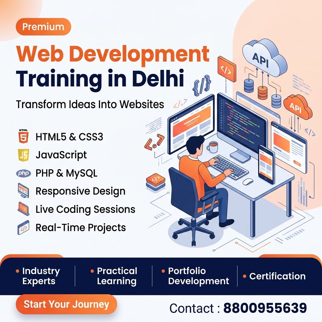 Noida, Education, Web Development Training In Delhi With Live Projects & Expert Mentors