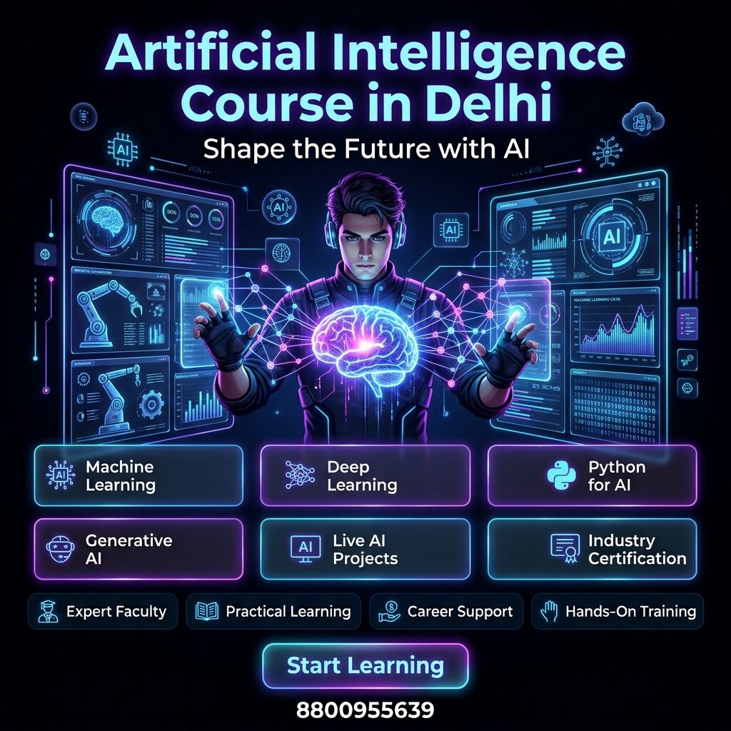 Noida, Education, Artificial Intelligence Course In Delhi For Future-Ready Tech Careers