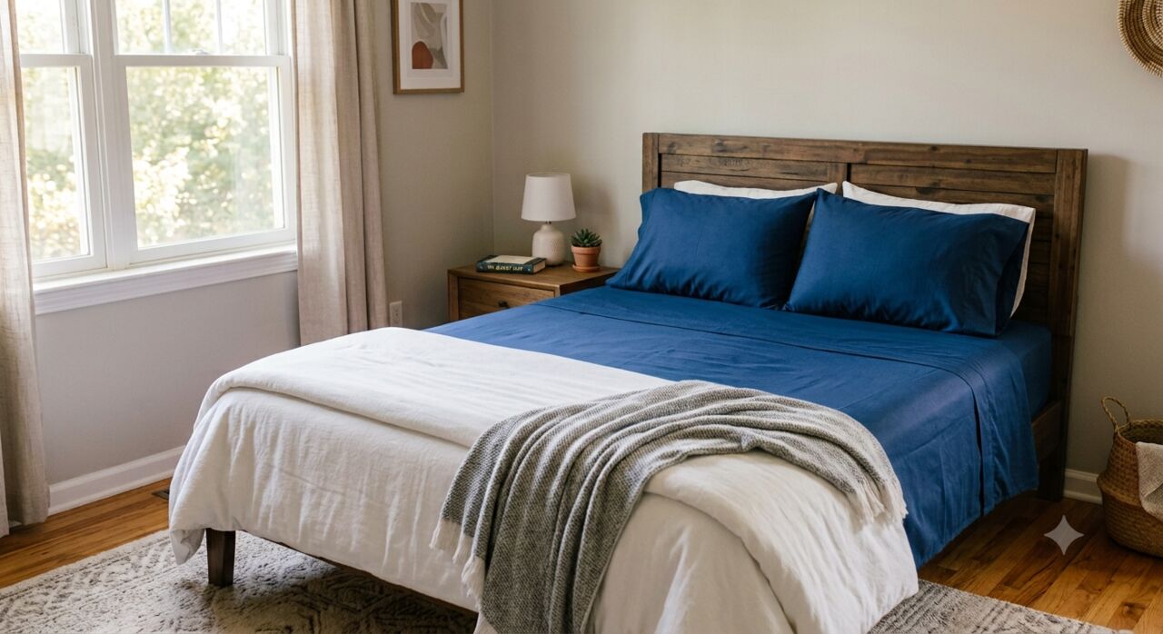 Mumbai, Household Items, INR 1499,  Blue Bedding Pure Cotton Handloom & Hand Block Printed