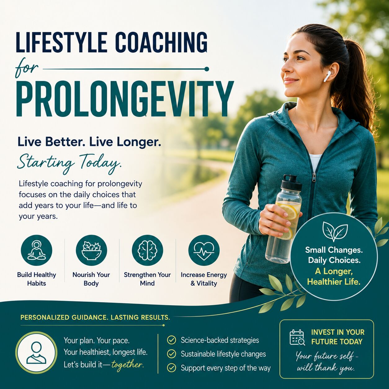 London, Health, Lifestyle Coaching For Prolongevity: Build Healthy Habits That Last