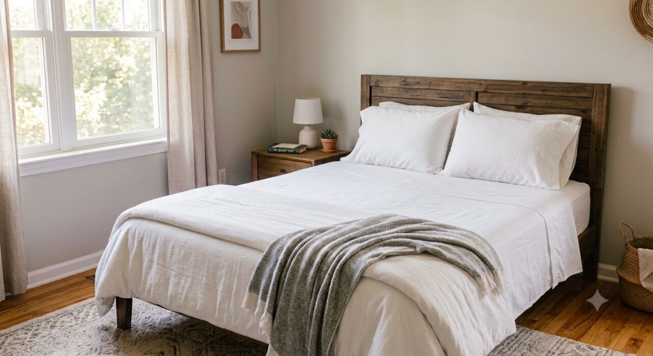 Mumbai, Household Items, INR 1499,  White Bedsheets Pure Cotton Handloom & Hand Block Printed | Theindiglobal