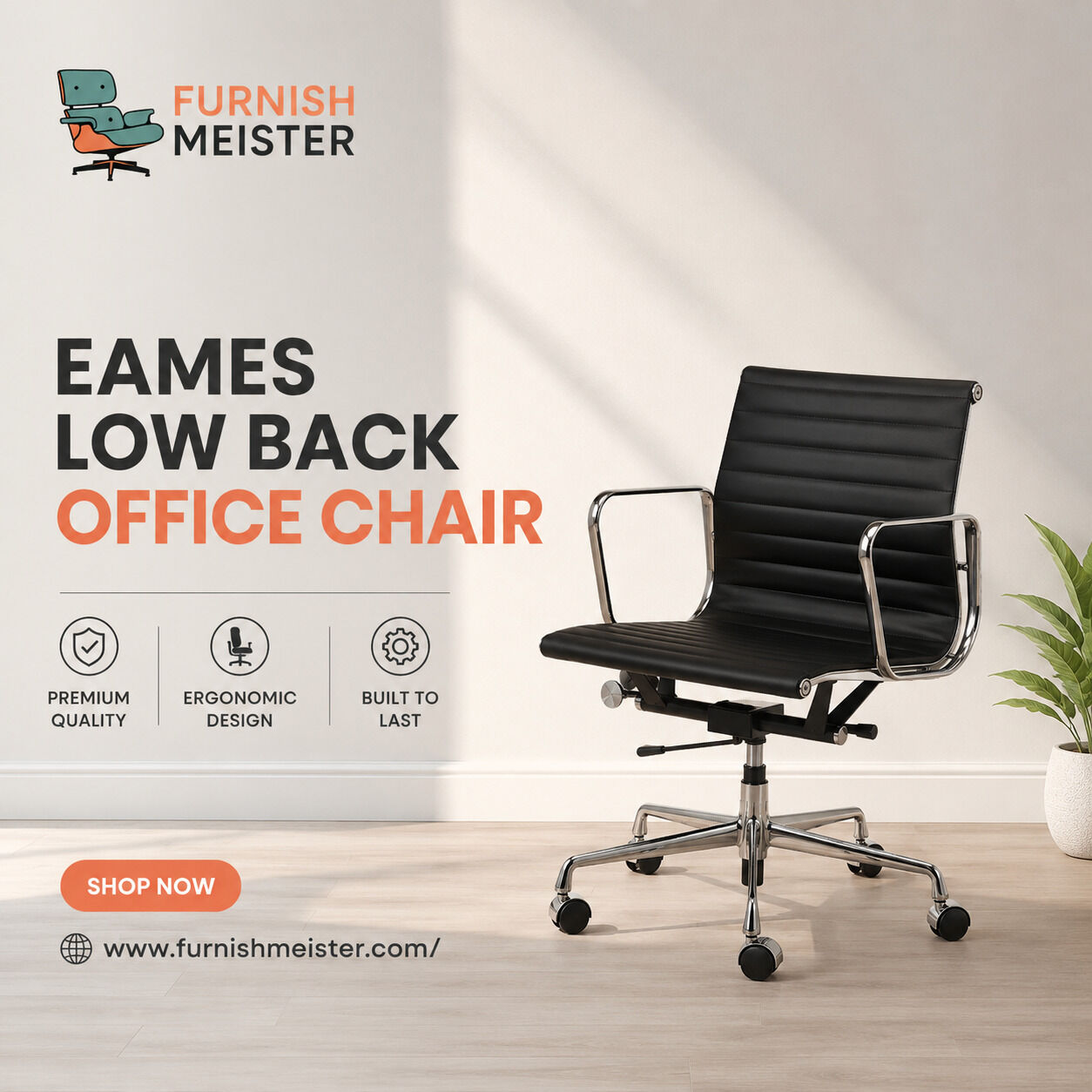 London, Furniture, Need A Black Low Back Office Chair Eames Style?