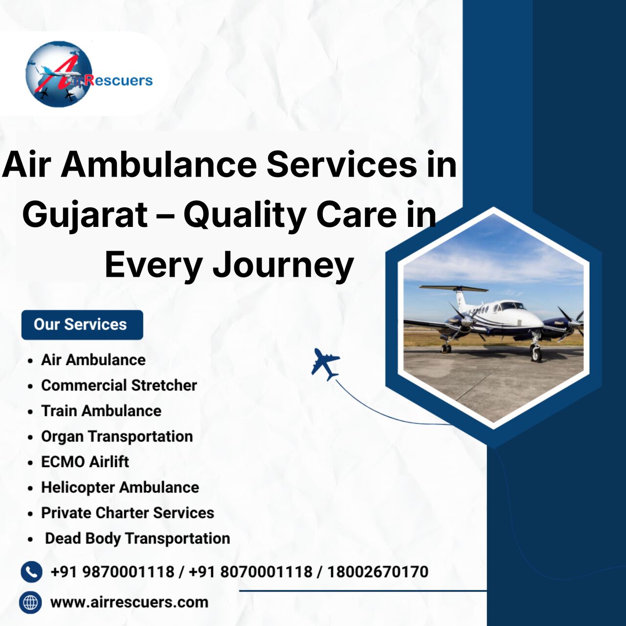 Ahmedabad, Health & Beauty Items, Air Ambulance Services In Gujarat &ndash; Quality Care In Every Journey