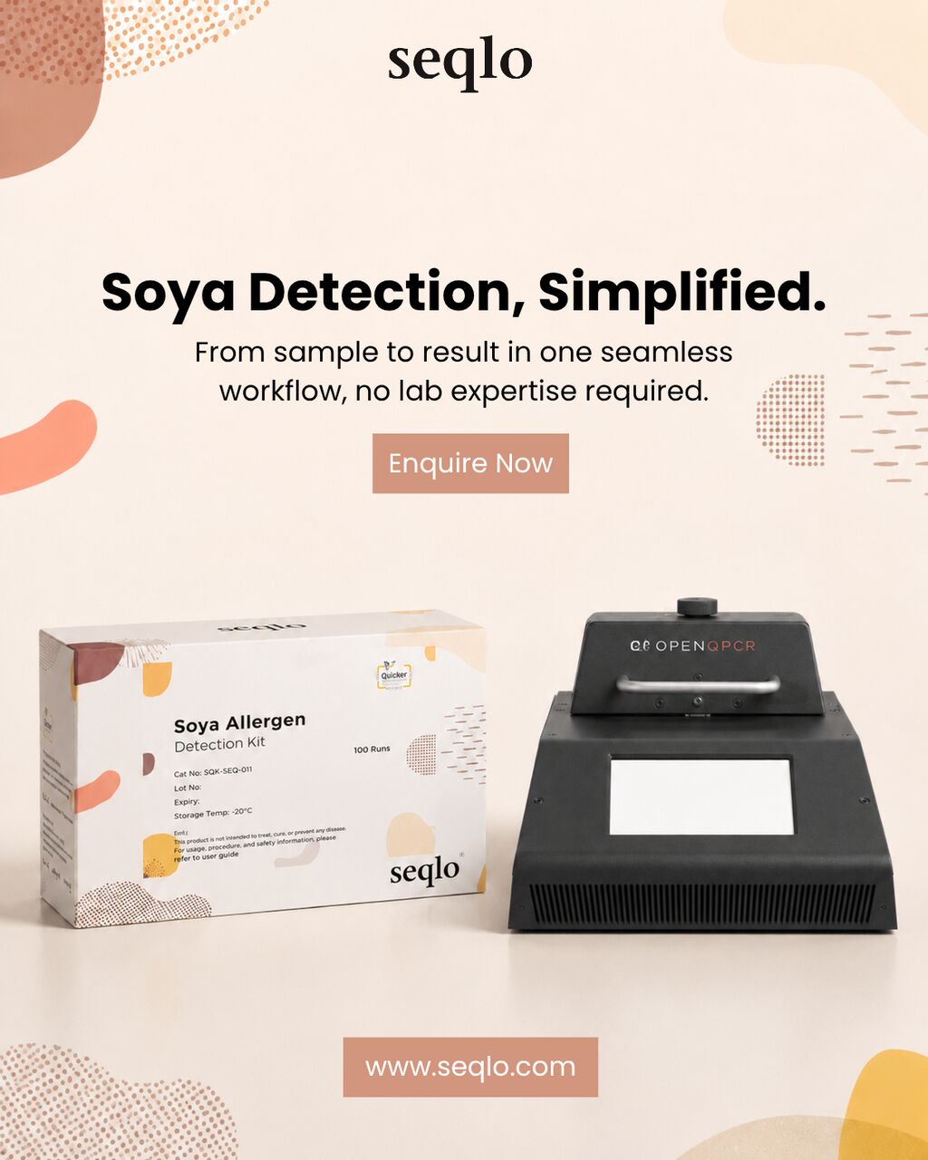 New Delhi, Food, Soy Detection Kit For Accurate Allergen Testing | Seqlo