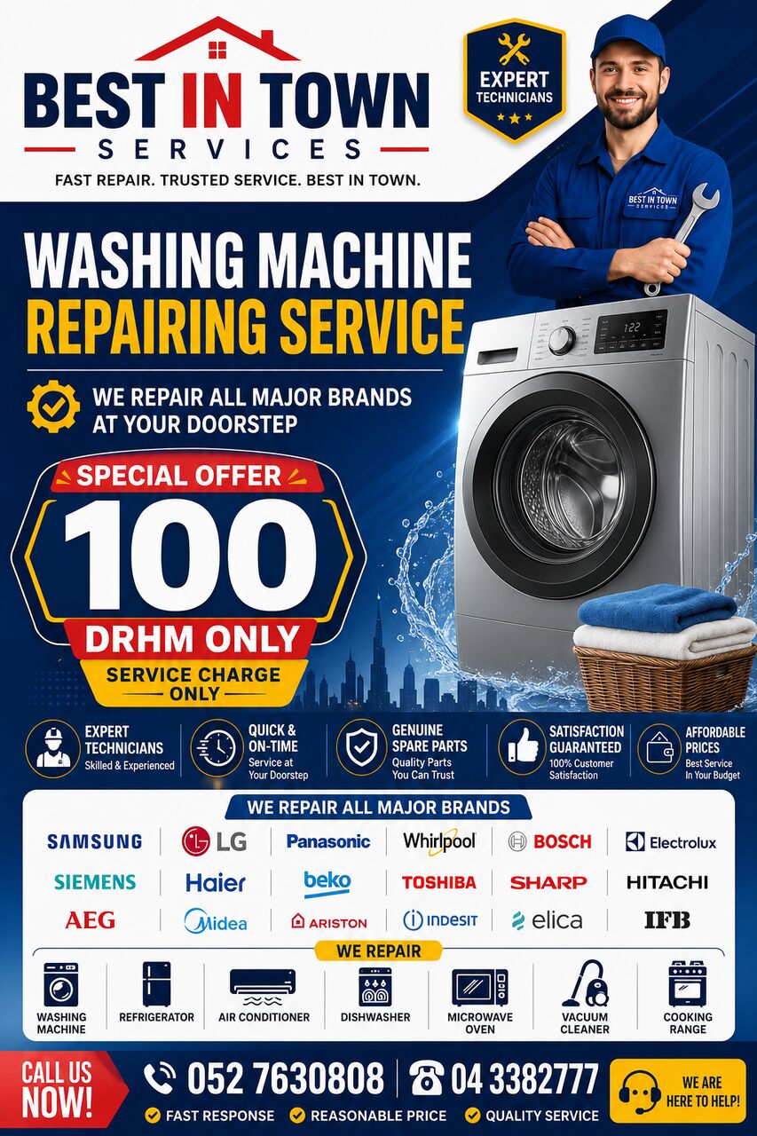 Dubai, Appliance Repair, Looking For Affordable Washing Machine Repairing