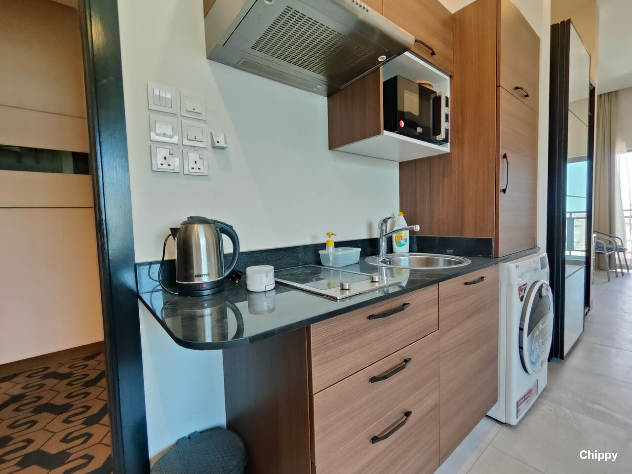Busaiteen, Apartments, Flats, Houses & Villas, BHD 300/month,  1 BR,  Fully Furnished Studio | Inclusive Rent | Pool, Gym & WiFi | Busaiteen