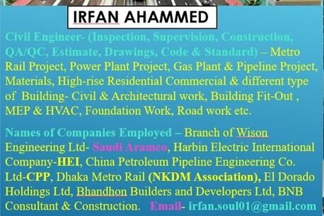 Riyadh, Job Seekers, Applying For The Position Of Civil Engineer, Supervisor Or QA/QC And Can Join Immediately
