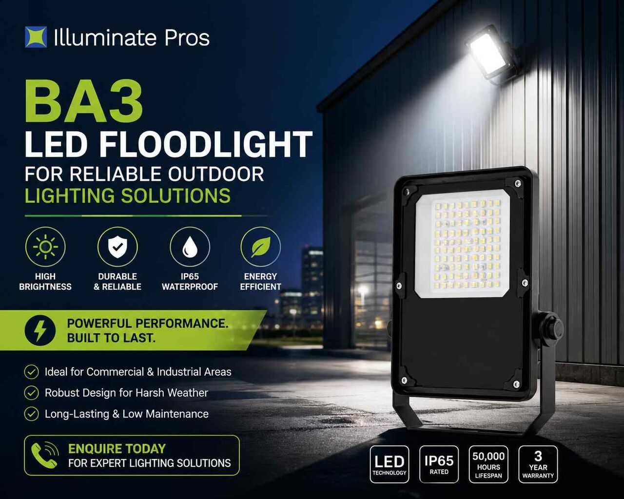 Sydney, Electronics, AUD 130,  BA3 LED Floodlight For Reliable Outdoor Lighting Solutions