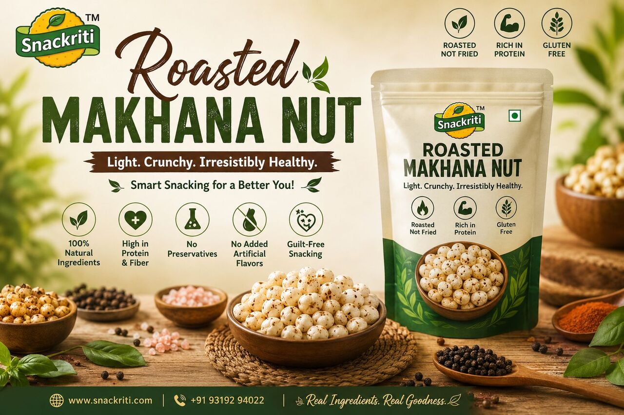 Mumbai, Food, INR 100,  Roasted Makhana Snack For Office And Travel Breaks