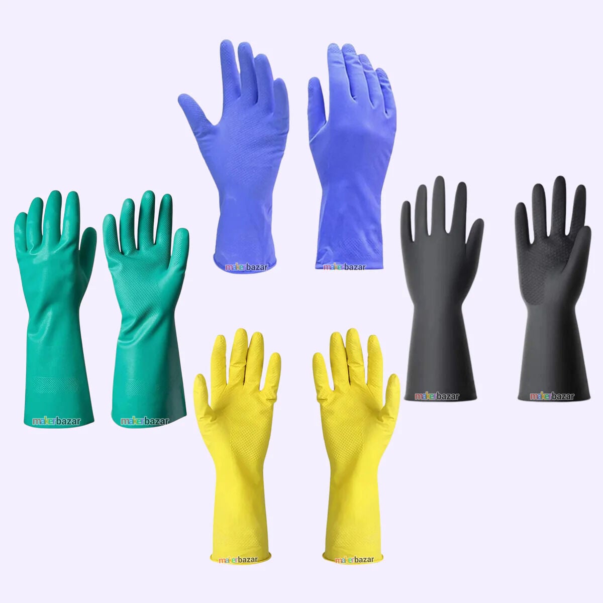 Faridabad, Tools, INR 59,  Reusable Rubber Hand Gloves | Durable Safety Gloves