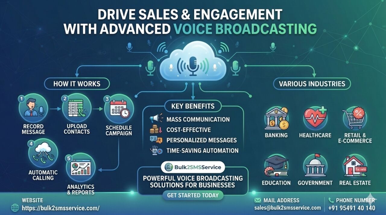 Gurgaon, Business, Drive Sales And Customer Engagement With Advanced Voice Broadcasting Services