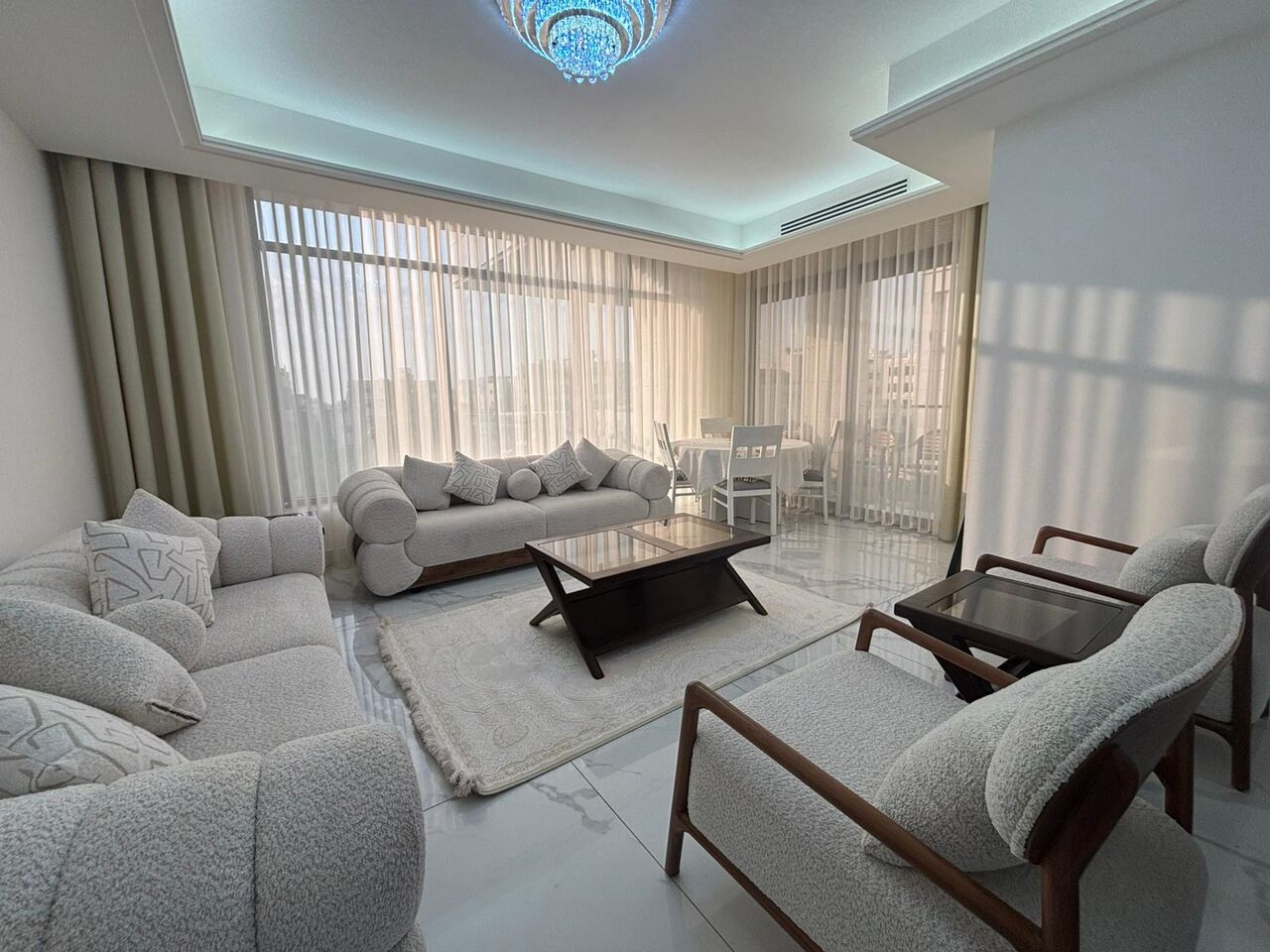 Abdoun, Apartments, Flats, Houses & Villas, JOD 27000/year,  Furnished,  3 BR,  300 Sq. Meter,  Modern Duplex Apartment For Rent