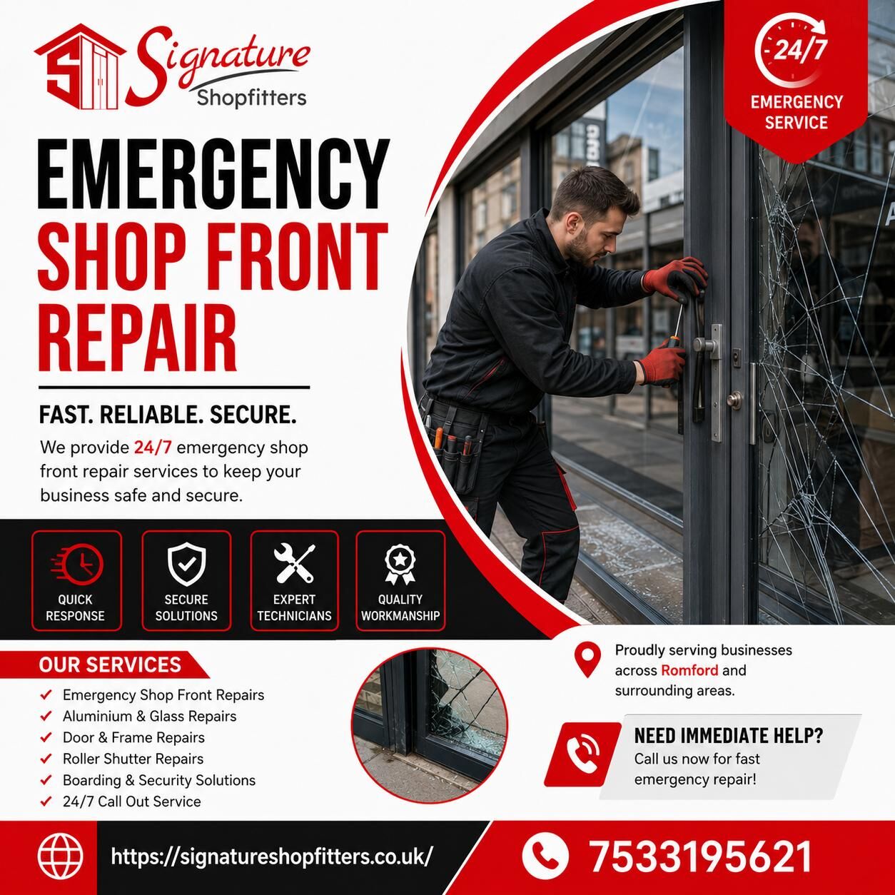 London, Construction, Emergency Shop Front Repair