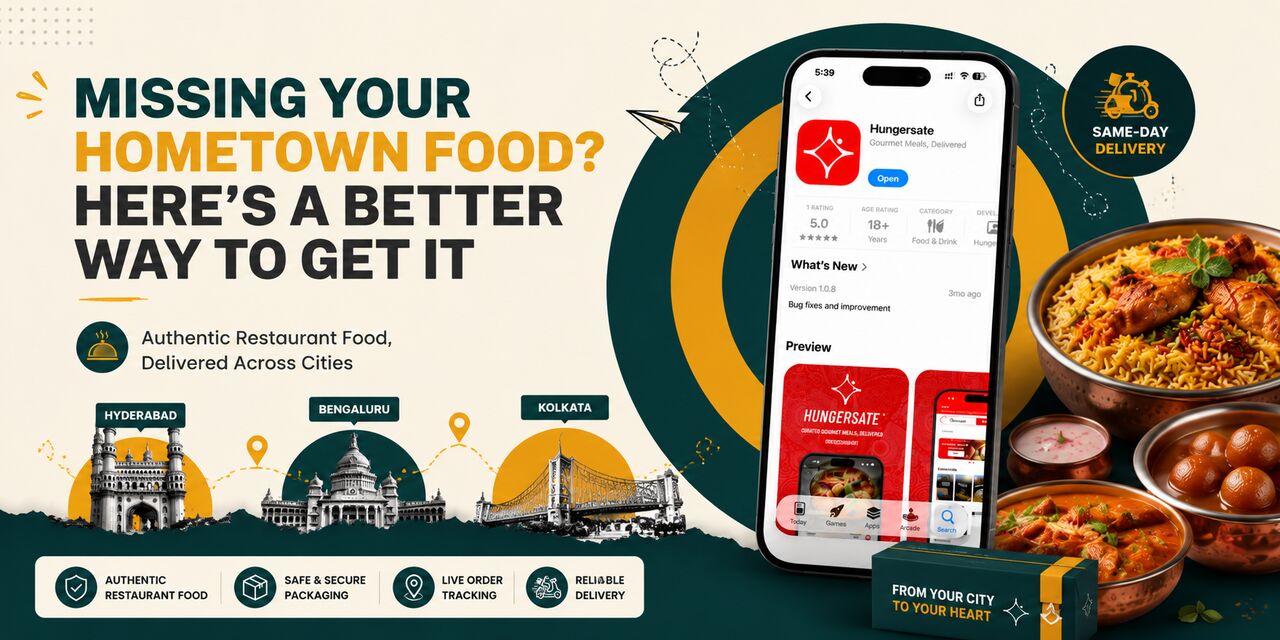 Hyderabad, Food Delivery, Make Your Colleagues Jealous With An Authentic Interstate Lunch!