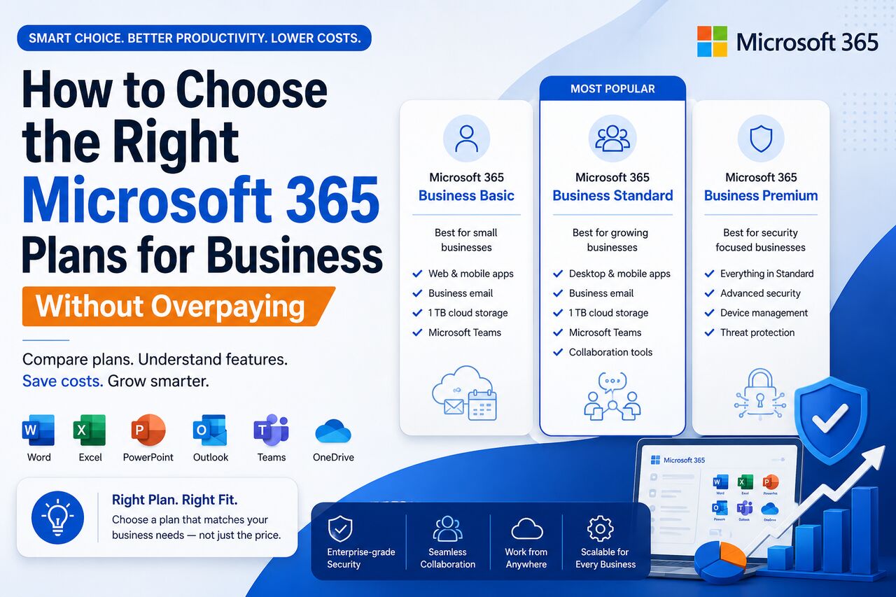 Jaipur, Business, How To Choose The Right Microsoft 365 Plans For Business Without Overpaying - FES Cloud