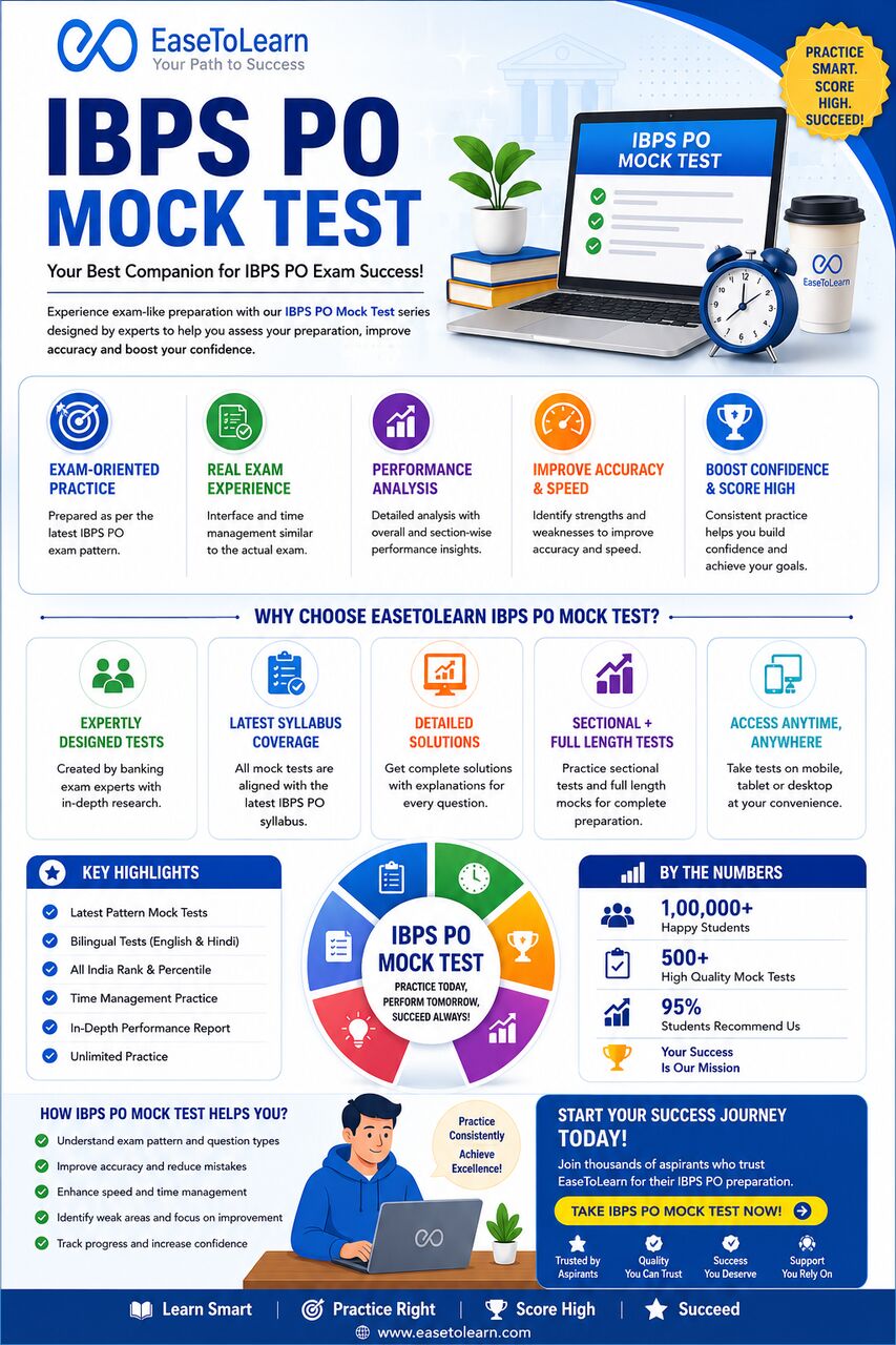 Mumbai, Education, IBPS PO Mock Test 2025 &ndash; Free Online Practice Test Series | EaseToLearn