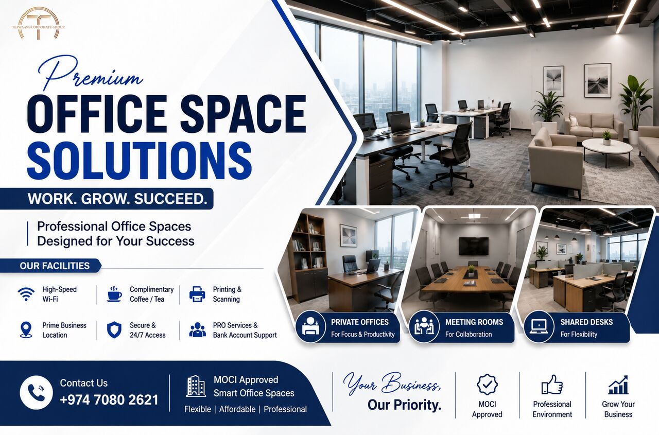 Doha, Business, 🏢 Premium Office Space Solutions In Qatar