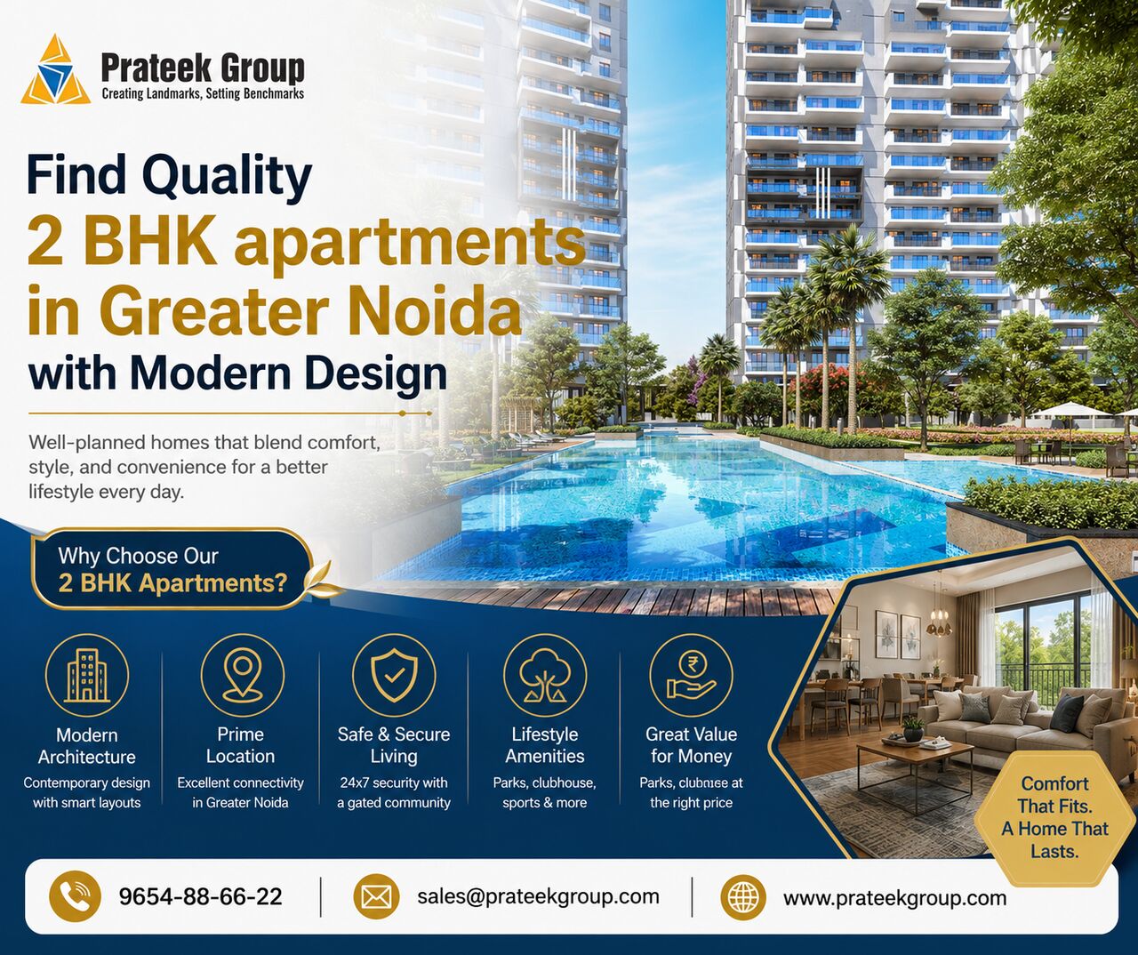 Greater Noida, Real Estate, Find Quality 2 BHK Apartments In Greater Noida With Modern Design