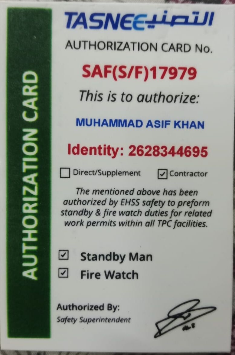 Jubail, Job Seekers, Fire Watch