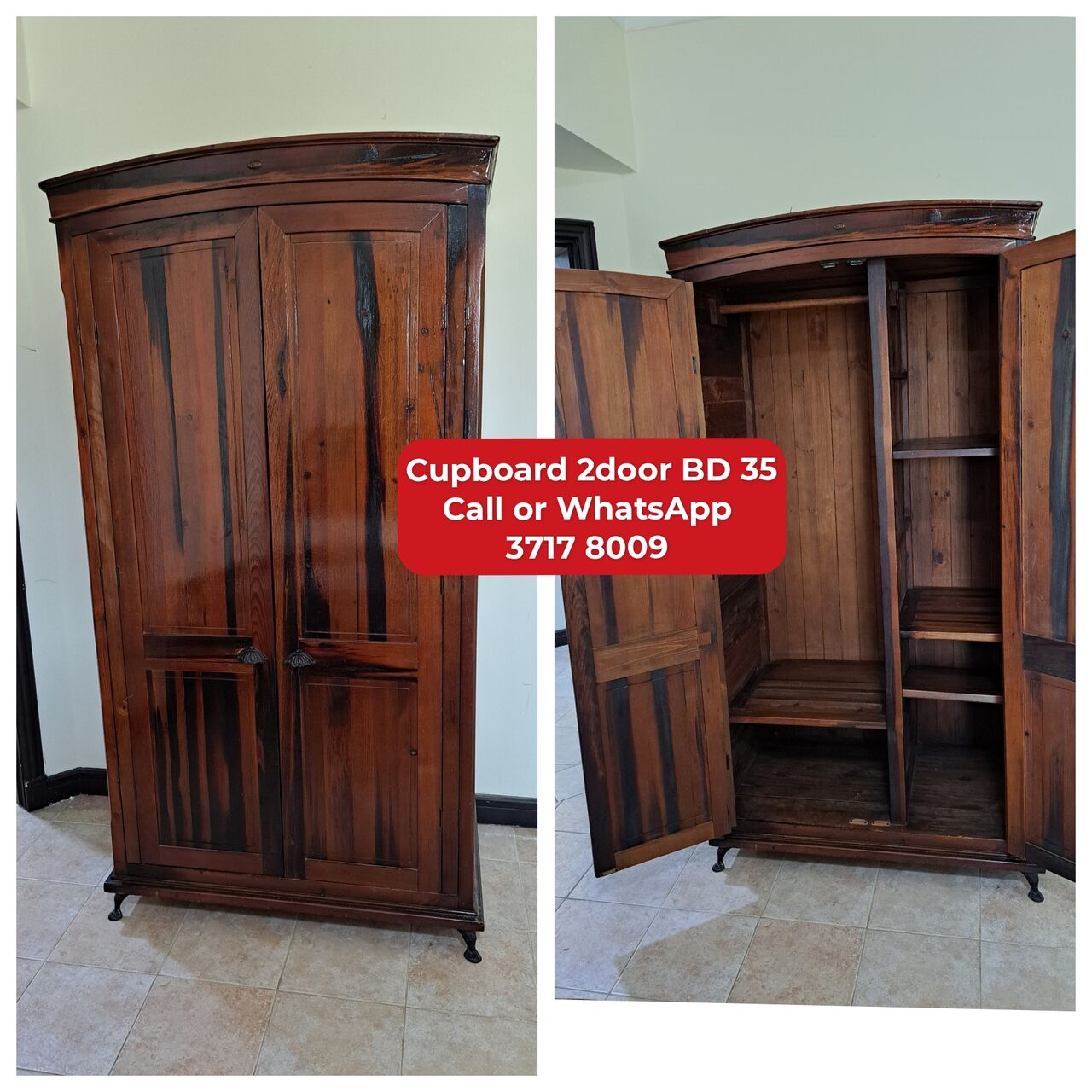 Manama, Furniture, BHD 35,  🌎🌍Cupboard 2 Door In Good Condition For Sale With Delivery